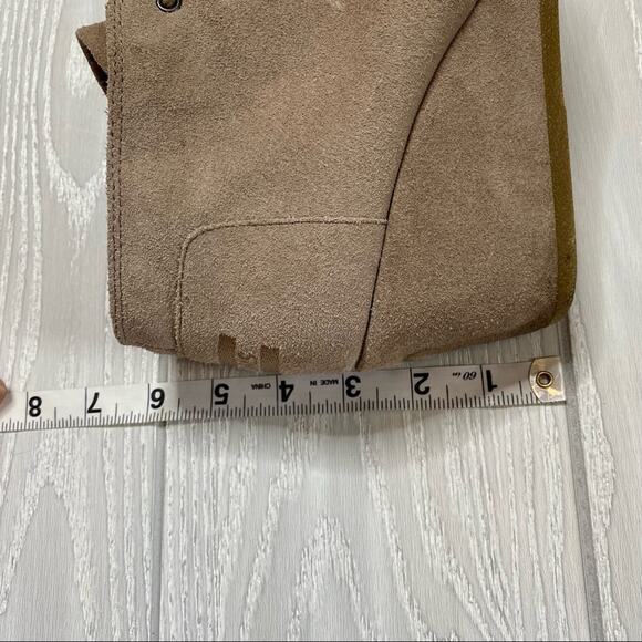 Toms Women's Tan Suede Lace Up Wedge Ankle Booties Size 9 - Picture 9 of 11